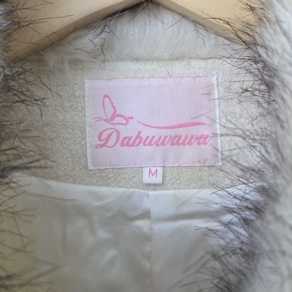 Coat Dress with Faux Fur Trim - Picture 11 of 13